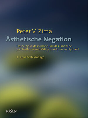 cover image of Ästhetische Negation